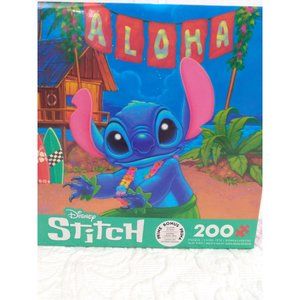 New rare ceaco sealed Disney Stitch Manuel Hernandez puzzle 200 with bonus poste